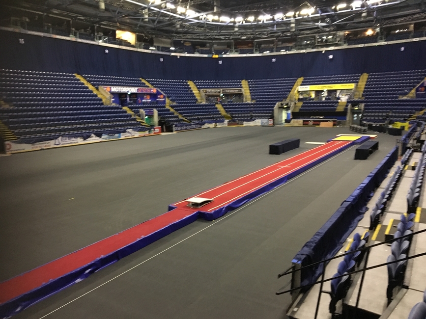 CARPETTING LARGE ARENAS